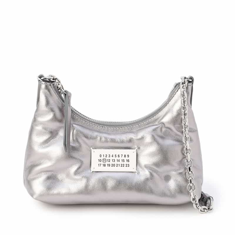 MAISON MARGIELA “GLAM SLAM" ミニショルダーバッグ SILVER