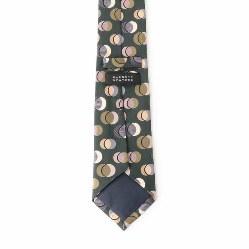 BARNEYS NEW YORK ドット柄タイ GREEN