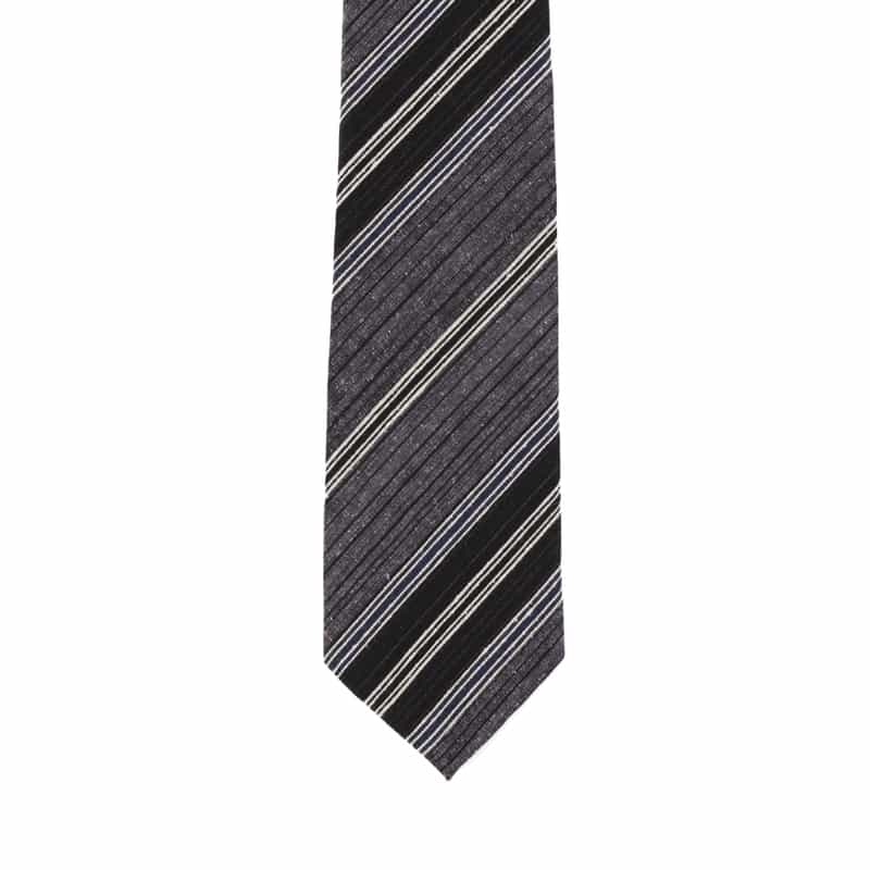 BARNEYS NEW YORK ストライプ柄タイ PURPLE