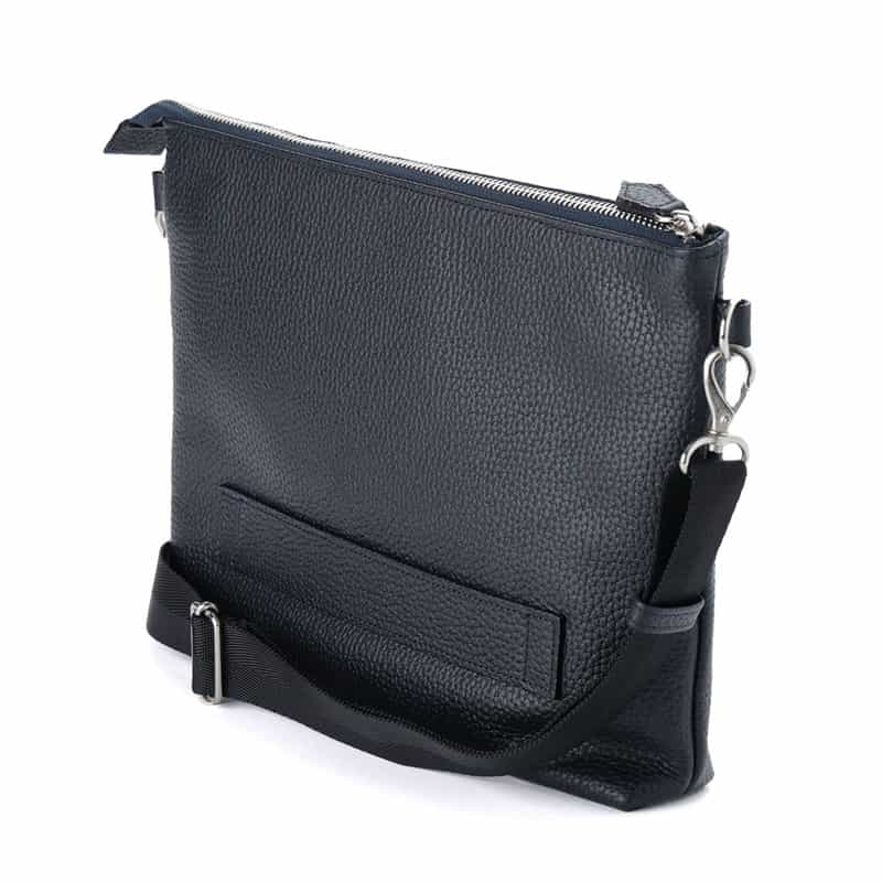 BARNEYS NEW YORK 2WAYレザーミニショルダーバッグ NAVY