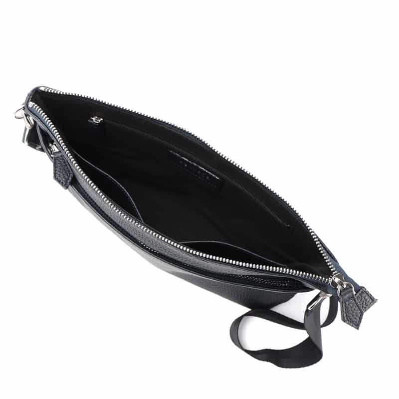 BARNEYS NEW YORK 2WAYレザーミニショルダーバッグ NAVY