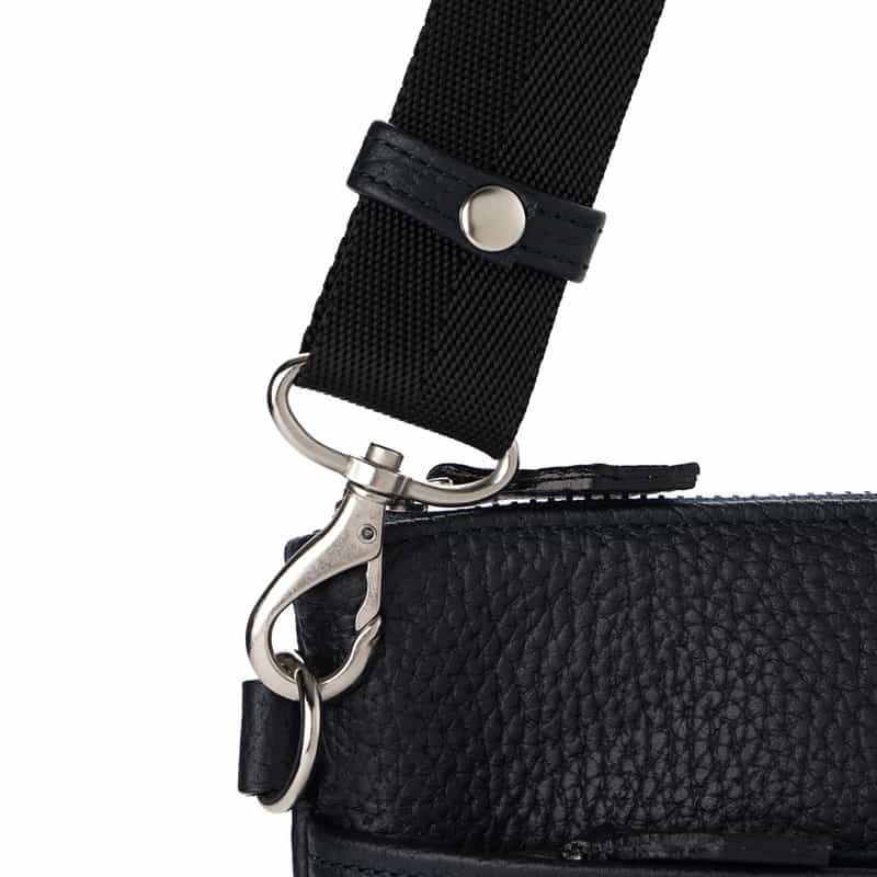 BARNEYS NEW YORK 2WAYレザーミニショルダーバッグ NAVY