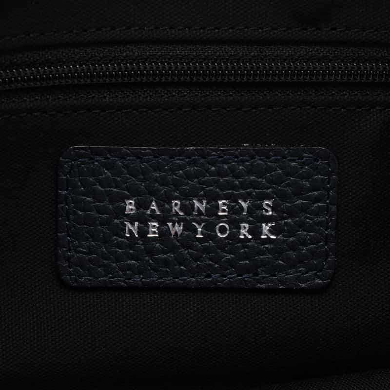 BARNEYS NEW YORK 2WAYレザーミニショルダーバッグ NAVY