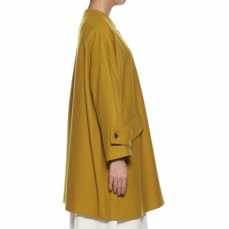 MACKINTOSH MACKINTOSH＜マッキントッシュ＞ウールノーカラーコート"HUMBIE" MUSTARD