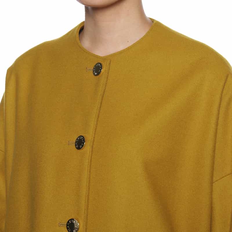 MACKINTOSH MACKINTOSH＜マッキントッシュ＞ウールノーカラーコート"HUMBIE" MUSTARD