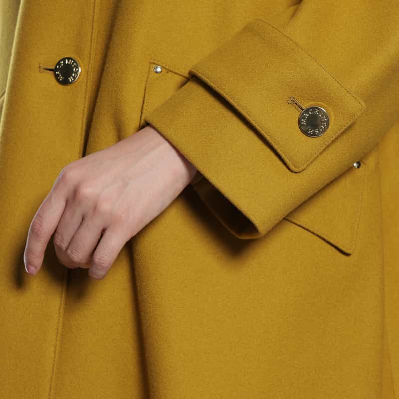 MACKINTOSH MACKINTOSH＜マッキントッシュ＞ウールノーカラーコート"HUMBIE" MUSTARD