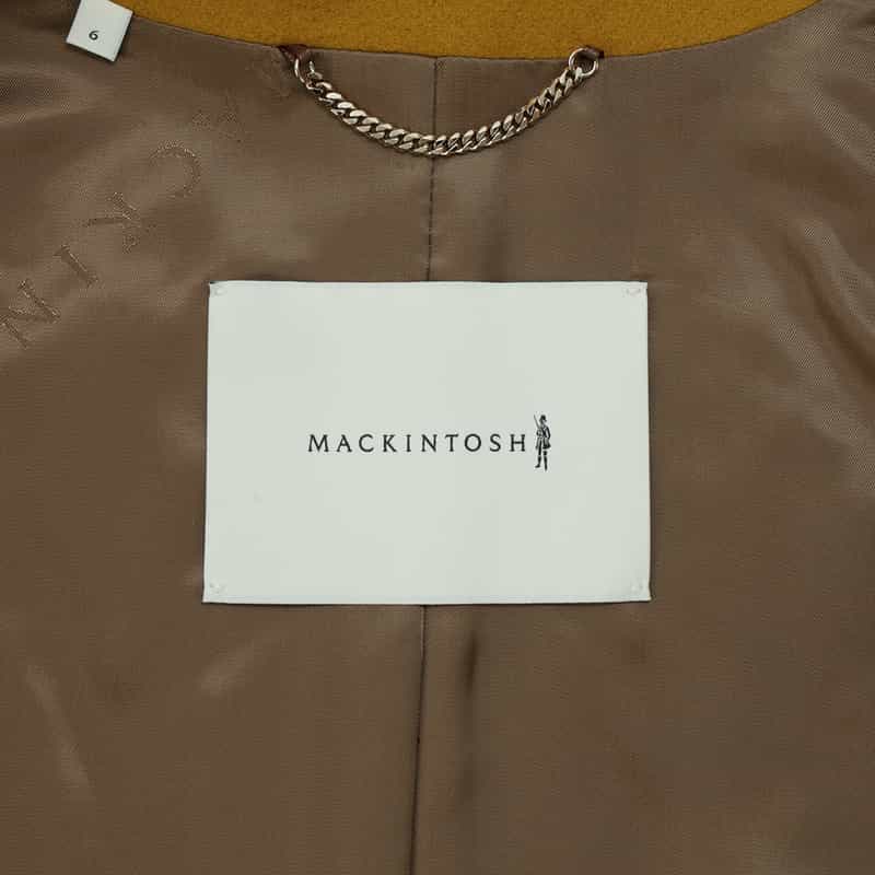MACKINTOSH MACKINTOSH＜マッキントッシュ＞ウールノーカラーコート"HUMBIE" MUSTARD