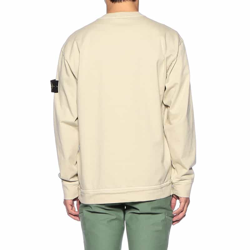 STONE ISLAND STONE ISLAND ＜ストーン アイランド＞クルーネック スウェットプルオーバー IVORY