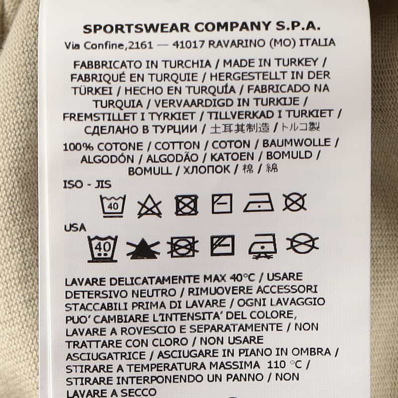 STONE ISLAND STONE ISLAND ＜ストーン アイランド＞クルーネック スウェットプルオーバー IVORY