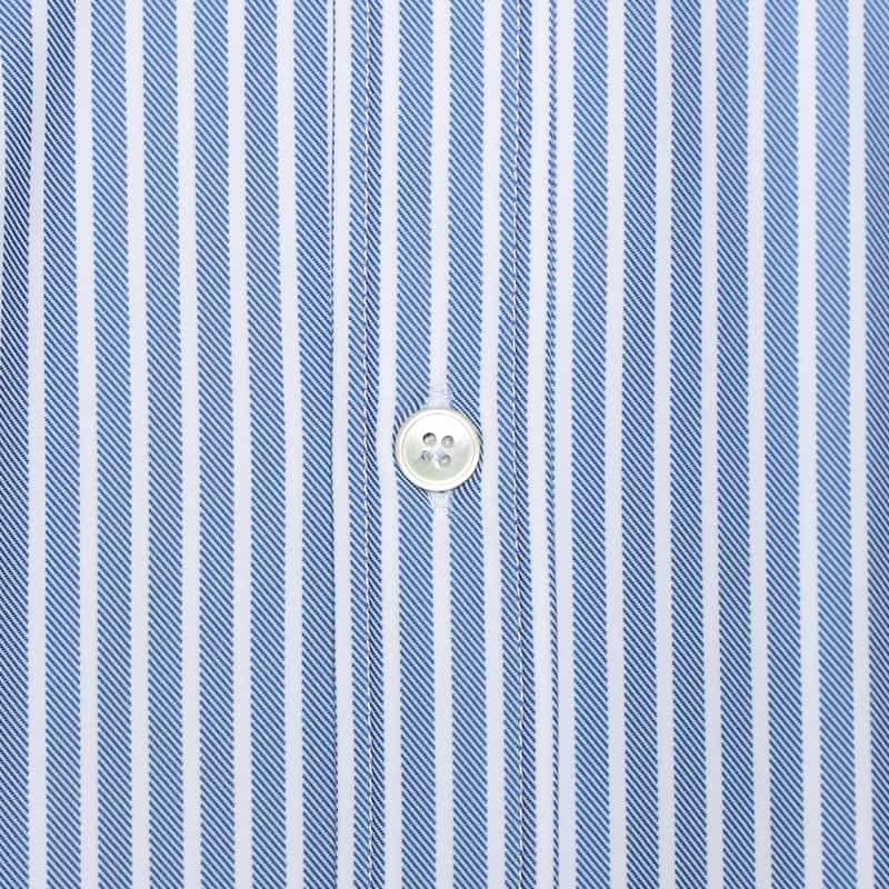 XACUS キャンディストライプ柄ボタンダウンシャツ BLUE
