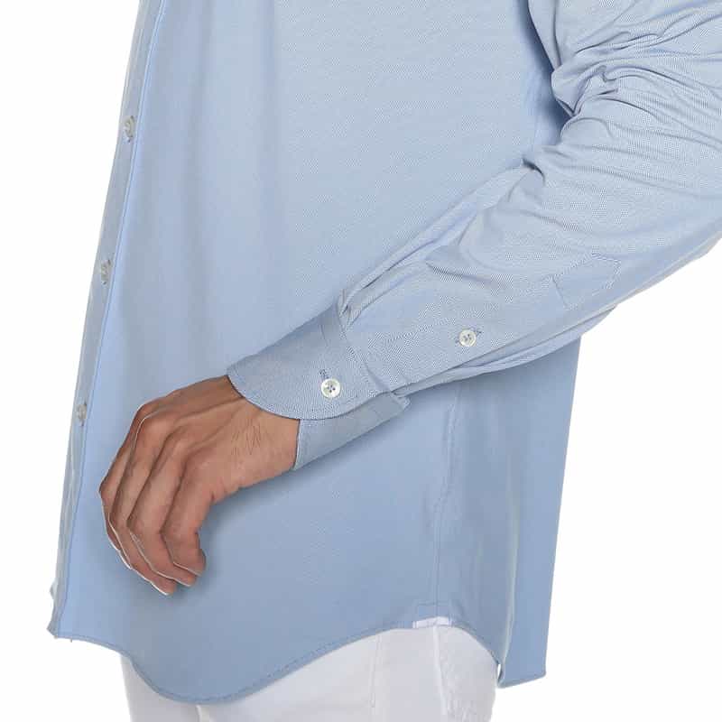 XACUS ボタンダウンシャツ BLUE