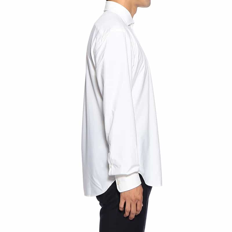 XACUS ワイドカラーシャツ WHITE