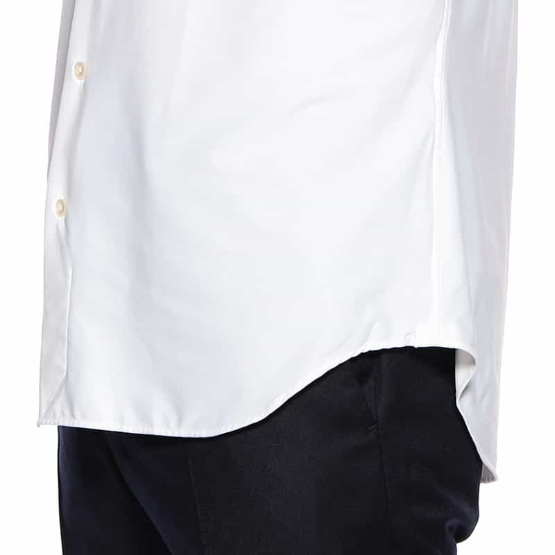 XACUS ワイドカラーシャツ WHITE