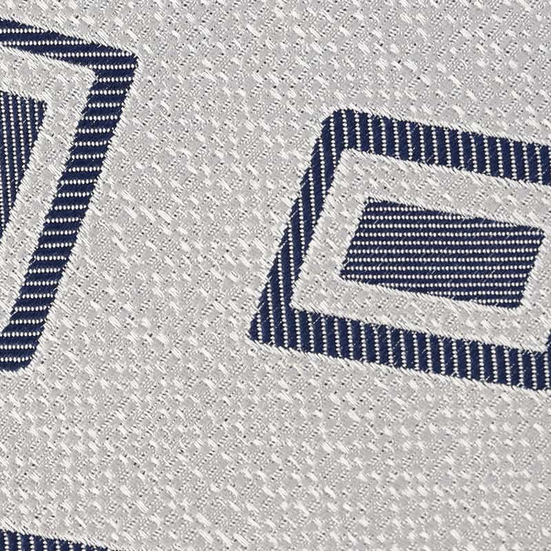 SEAWARD&STEARN レクタングル柄タイ SILVER