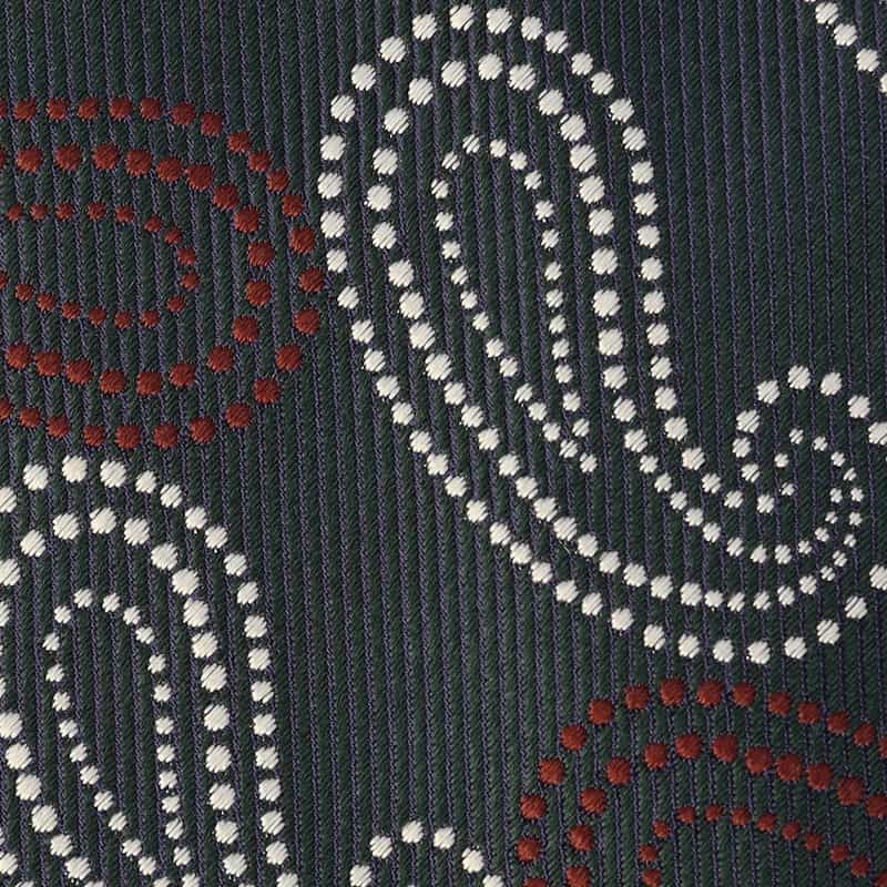 SEAWARD&STEARN ペイズリー柄タイ GREEN