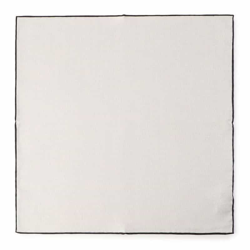 SEAWARD＆STEARN ポケットチーフ WHITE