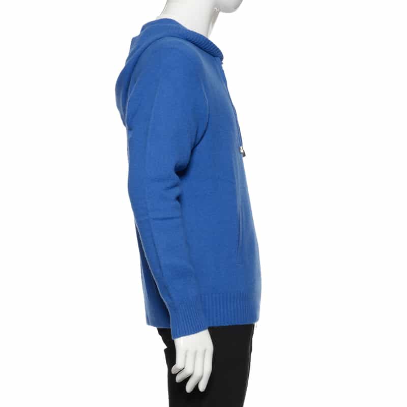 BARNEYS NEW YORK カシミヤニット ジップアップパーカ BLUE