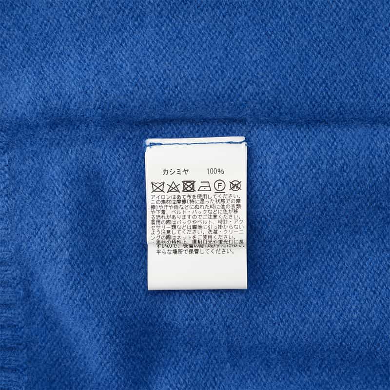 BARNEYS NEW YORK カシミヤニット ジップアップパーカ BLUE