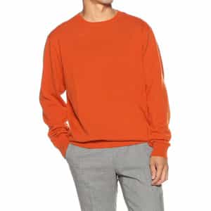 クルーネック カシミヤニットプルオーバー