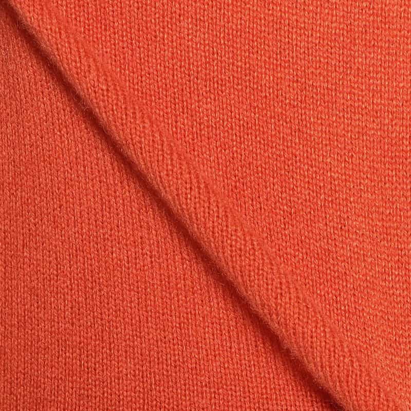 BARNEYS NEW YORK クルーネック カシミヤニットプルオーバー ORANGE