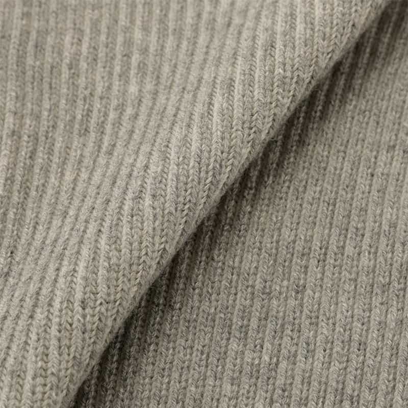 BARNEYS NEW YORK カシミヤ素材ジップアップ ニットカーディガン GRAY