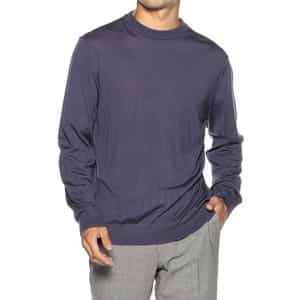 クルーネック ウールニットプルオーバー