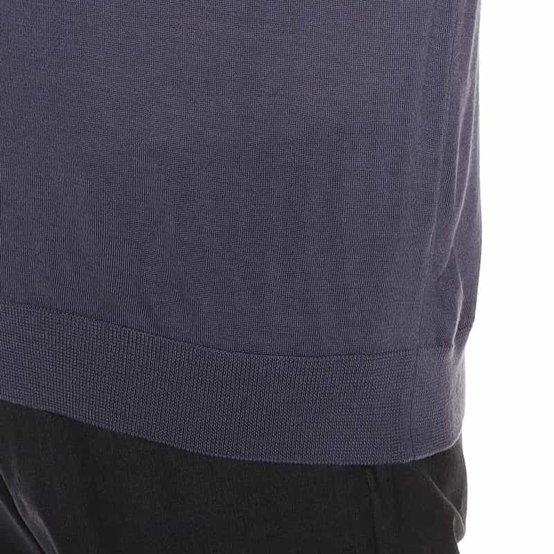 BARNEYS NEW YORK モックネック ウールニットプルオーバー PURPLE