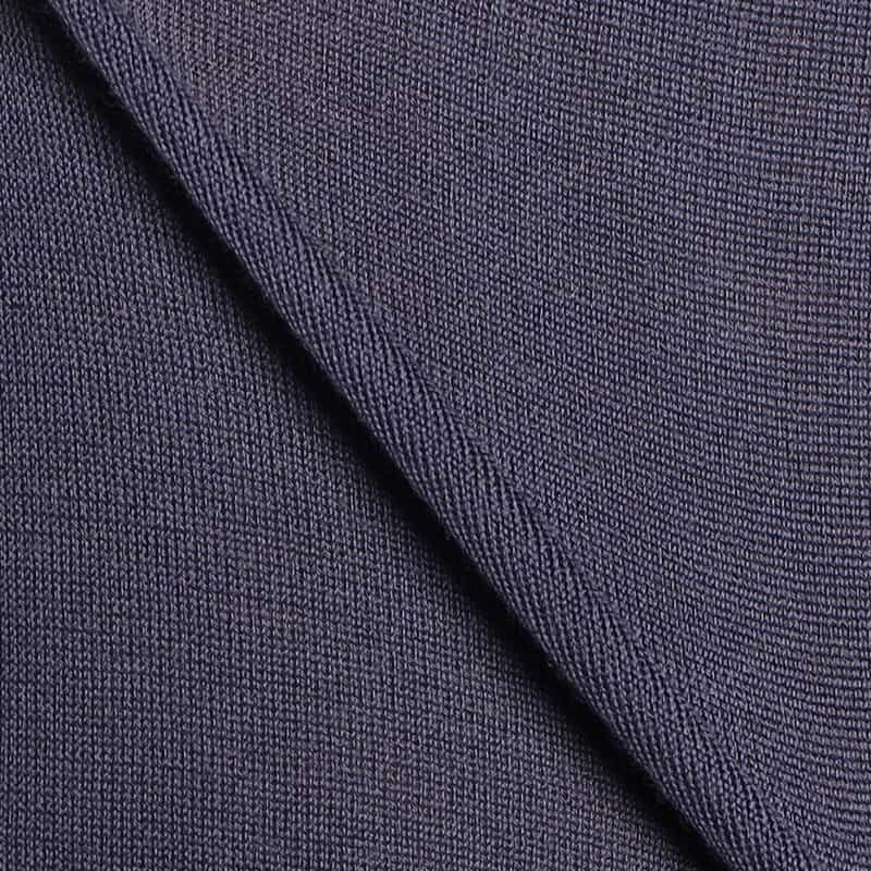 BARNEYS NEW YORK モックネック ウールニットプルオーバー PURPLE