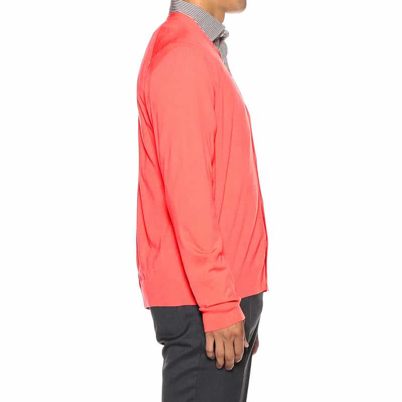 BARNEYS NEW YORK ウールニット カーディガン PINK