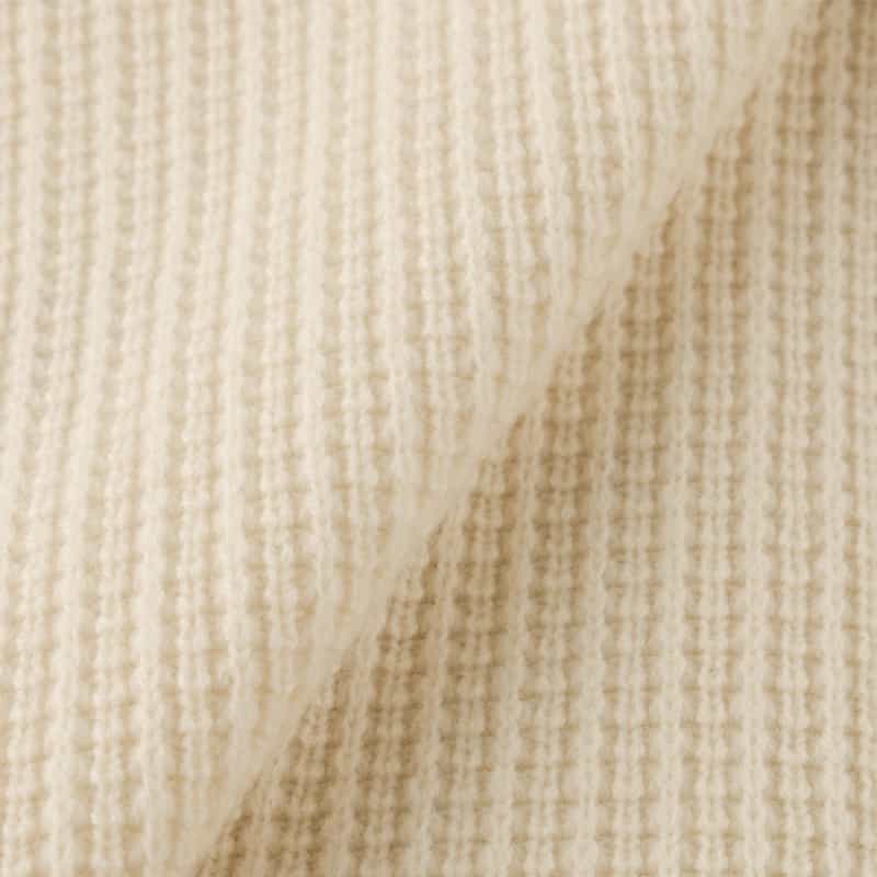 BARNEYS NEW YORK ウール素材ダブルブレスト ニットショールカーディガン WHITE