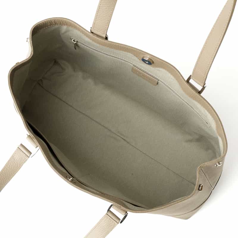 PELLE MORBIDA PELLE MORBIDA＜ペッレ モルビダ＞撥水レザー トートバッグ BEIGE