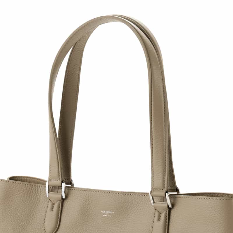 PELLE MORBIDA PELLE MORBIDA＜ペッレ モルビダ＞撥水レザー トートバッグ BEIGE