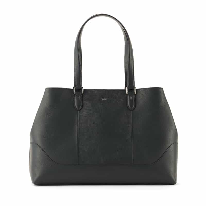 PELLE MORBIDA PELLE MORBIDA＜ペッレ モルビダ＞撥水レザー トートバッグ NAVY