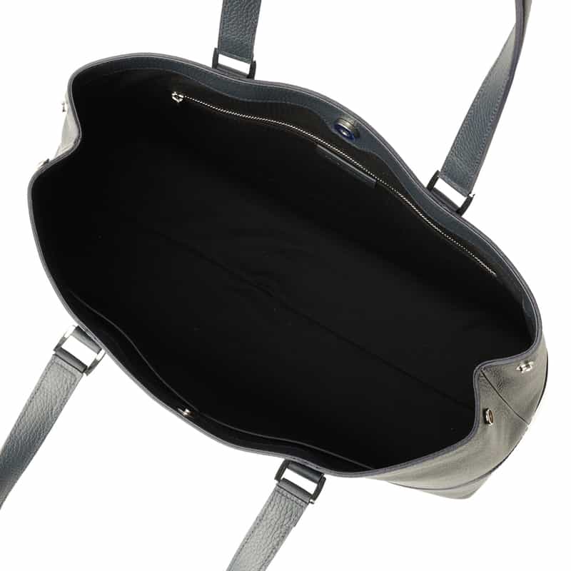 PELLE MORBIDA PELLE MORBIDA＜ペッレ モルビダ＞撥水レザー トートバッグ NAVY