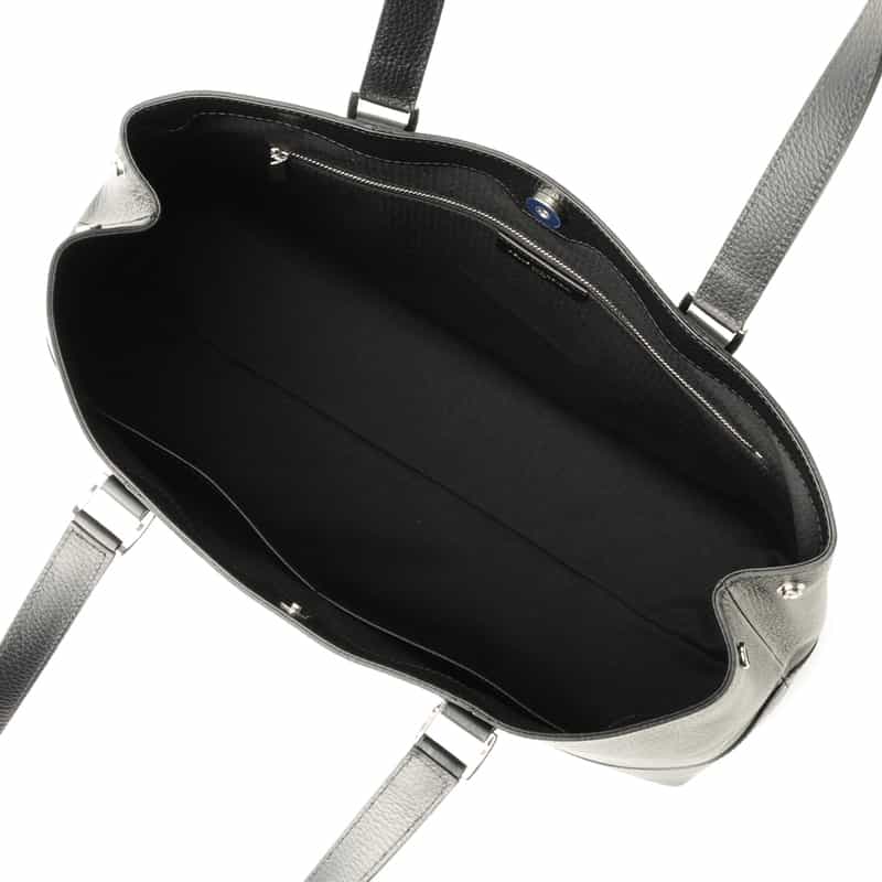 PELLE MORBIDA PELLE MORBIDA＜ペッレ モルビダ＞撥水レザー トートバッグ BLACK