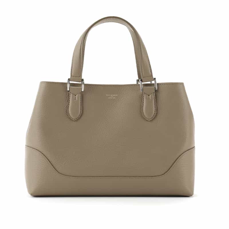 PELLE MORBIDA PELLE MORBIDA＜ペッレ モルビダ＞撥水レザー ミニトートバッグ BEIGE