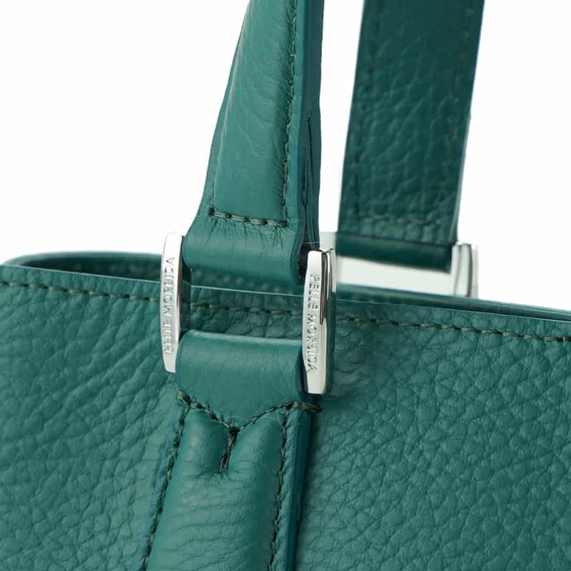 PELLE MORBIDA PELLE MORBIDA＜ペッレ モルビダ＞撥水レザー ミニトートバッグ GREEN