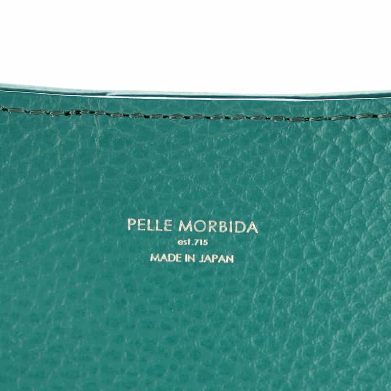 PELLE MORBIDA PELLE MORBIDA＜ペッレ モルビダ＞撥水レザー ミニトートバッグ GREEN