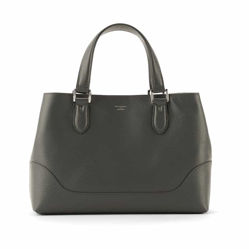 PELLE MORBIDA PELLE MORBIDA<ペッレ モルビダ>撥水レザー ミニトートバッグ GRAY