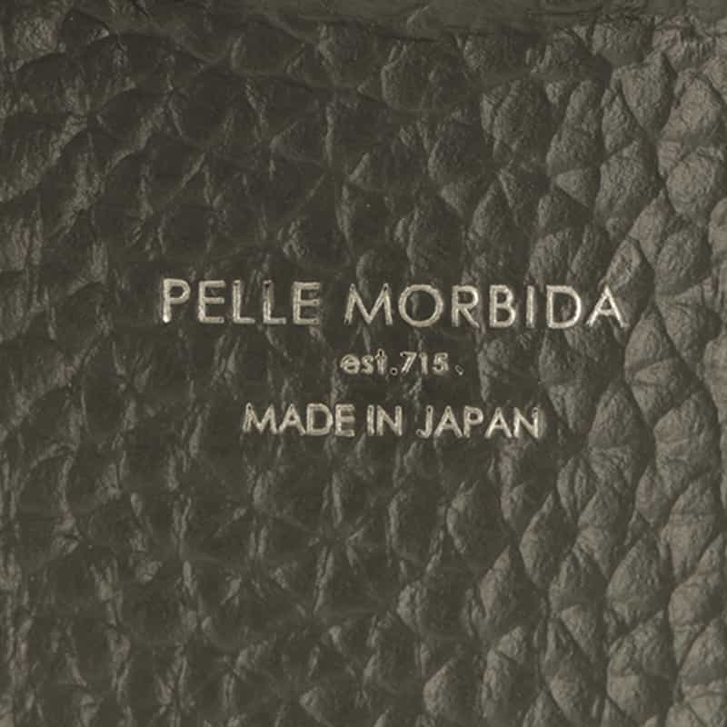 PELLE MORBIDA PELLE MORBIDA＜ペッレ モルビダ＞レザー縦型ミニトートバッグ GRAY
