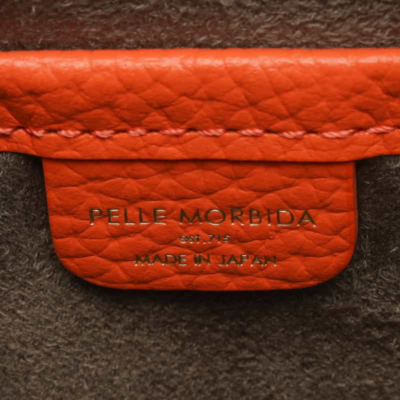 PELLE MORBIDA PELLE MORBIDA＜ペッレ モルビダ＞オンラインストア限定レザーミニトートバッグ ORANGE