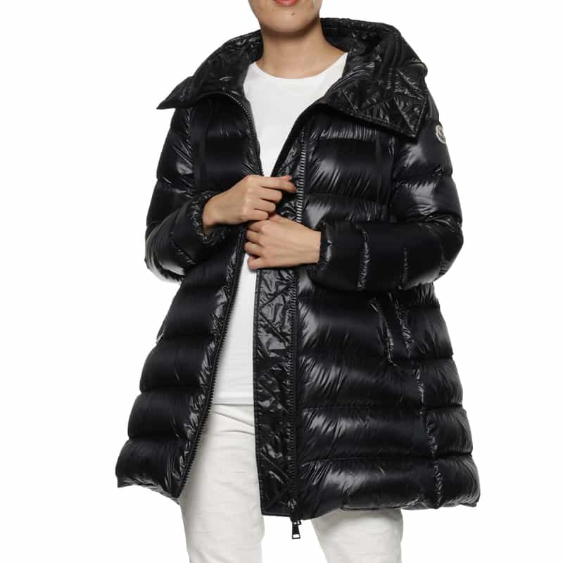 MONCLER フーデッドダウンコート "SUYEN" BLACK