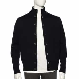 スタンドカラーニットカーディガン