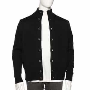 スタンドカラーニットカーディガン