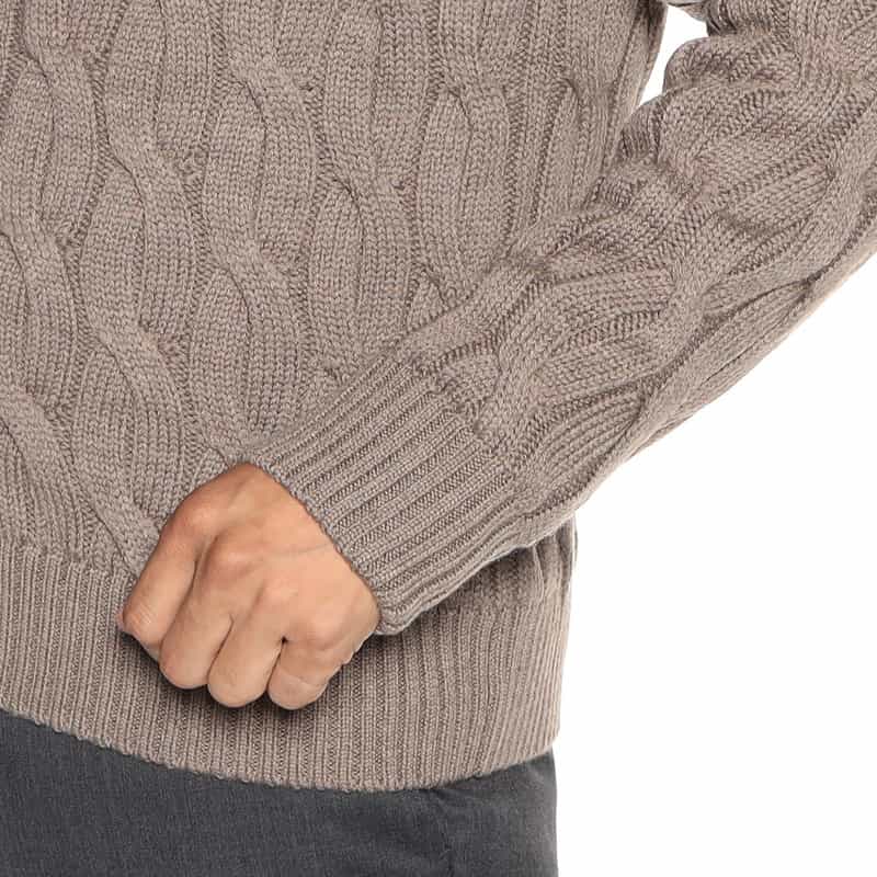 ZANONE ケーブルニットカーディガン BEIGE