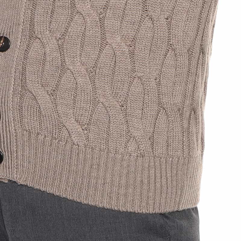 ZANONE ケーブルニットカーディガン BEIGE