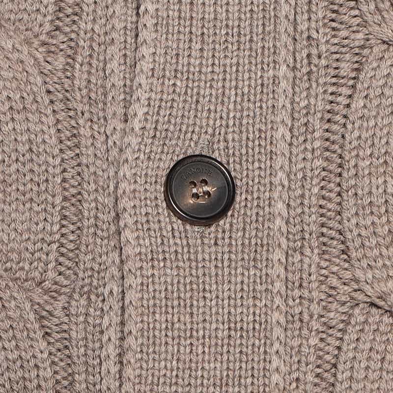ZANONE ケーブルニットカーディガン BEIGE