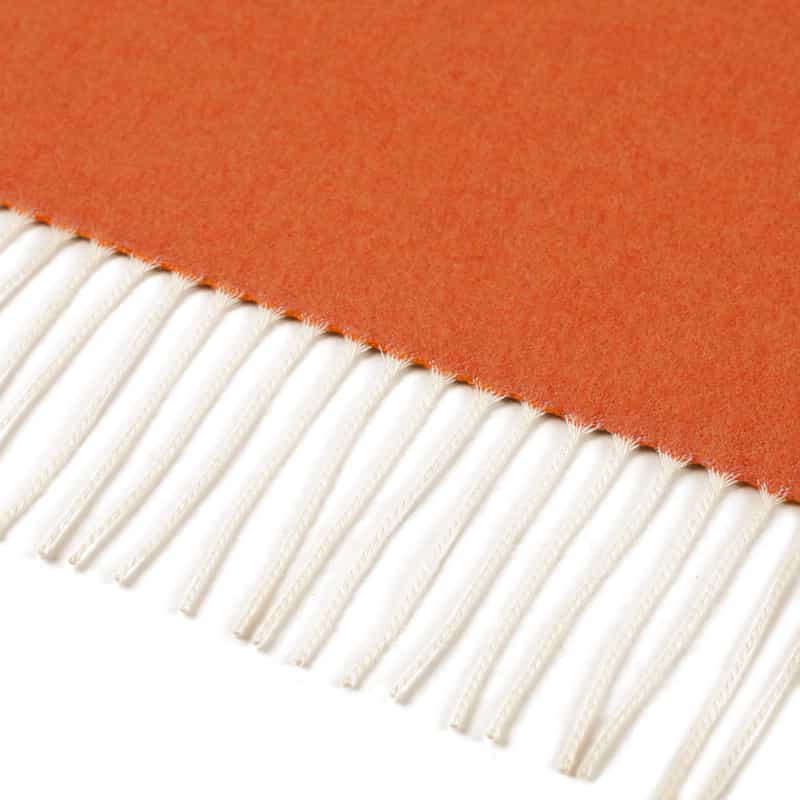 PIACENZA シルクカシミヤ素材パネルスカーフ(30×170) ORANGE