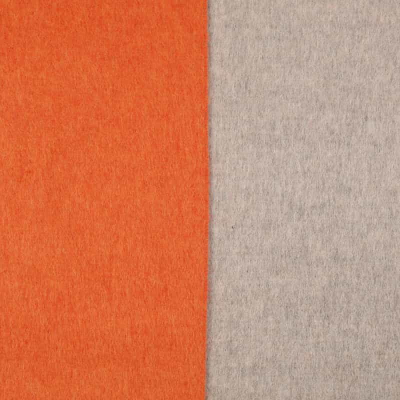 PIACENZA シルクカシミヤ素材パネルスカーフ(30×170) ORANGE