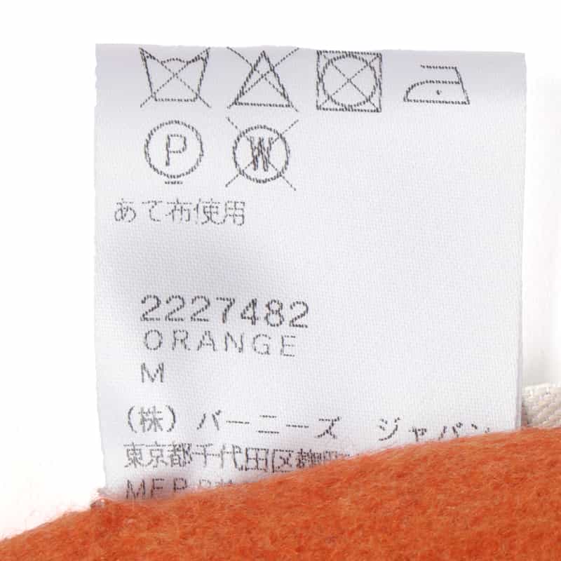 PIACENZA シルクカシミヤ素材パネルスカーフ(30×170) ORANGE